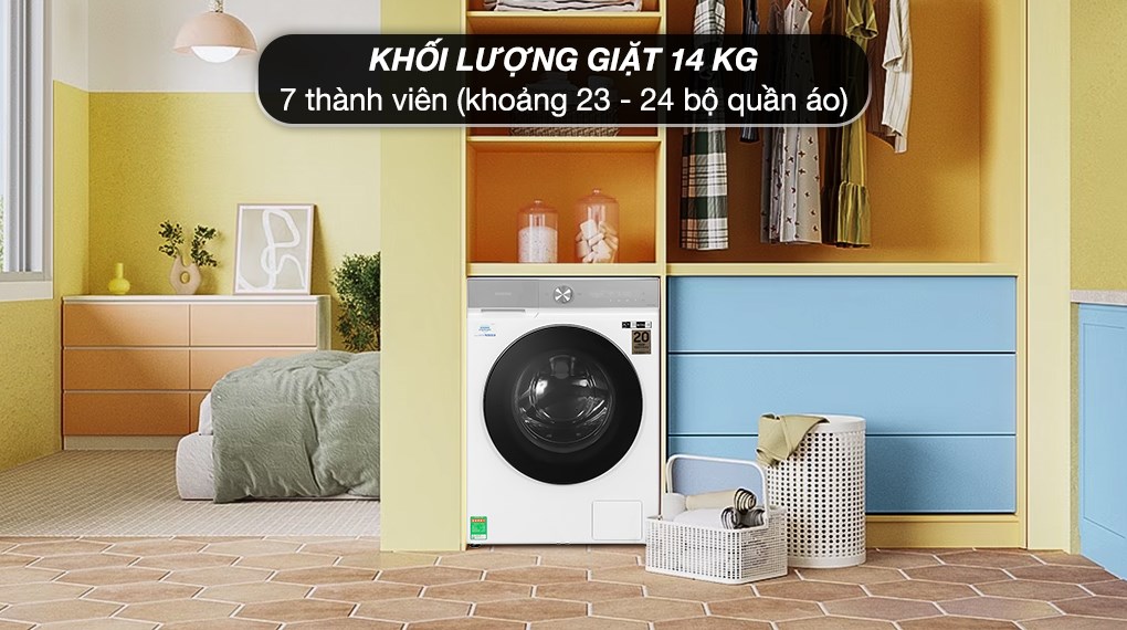 Máy giặt Samsung Inverter 14 kg WW14BB944DGHSV