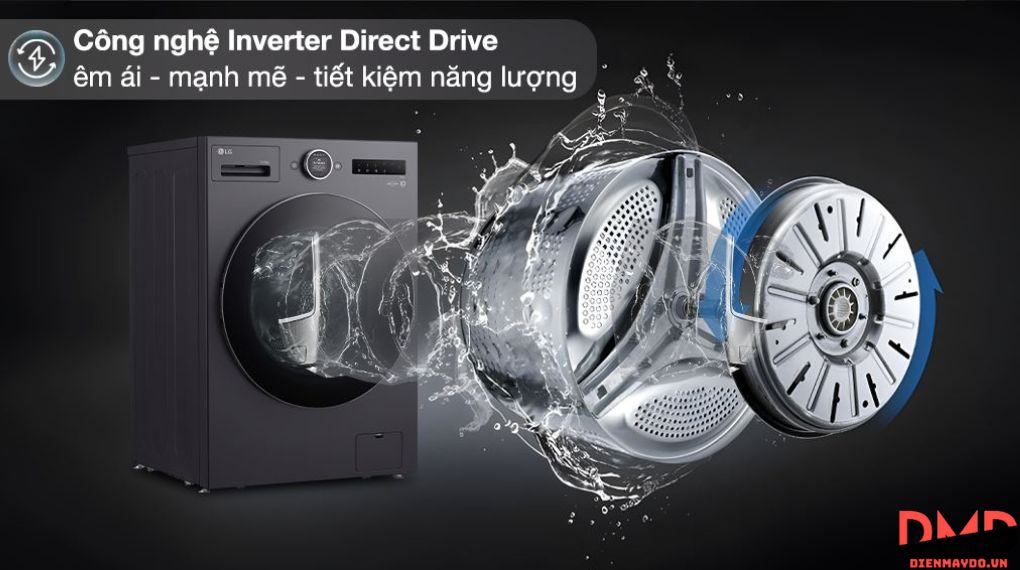 Máy giặt sấy LG Inverter 15/8 kg F2515RNTG