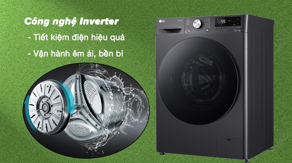 Máy giặt sấy LG Inverter giặt 10 kg sấy 6 kg FV1410D4M1
