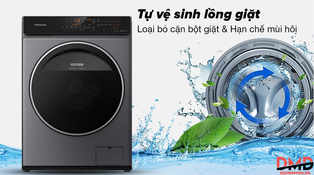 Máy giặt sấy Panasonic Inverter 10/6 kg NA-S106FC1LV