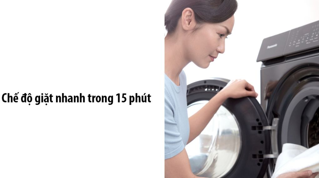Máy giặt sấy Panasonic Inverter 10/6 kg NA-S106FR1BV