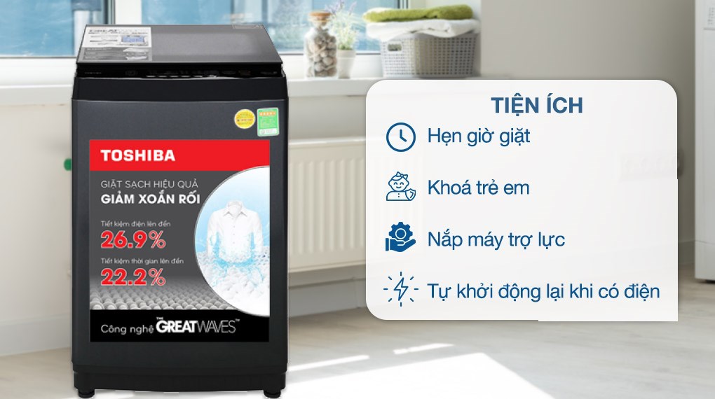 Máy giặt Toshiba 10 kg AW-M1100PV(MK)