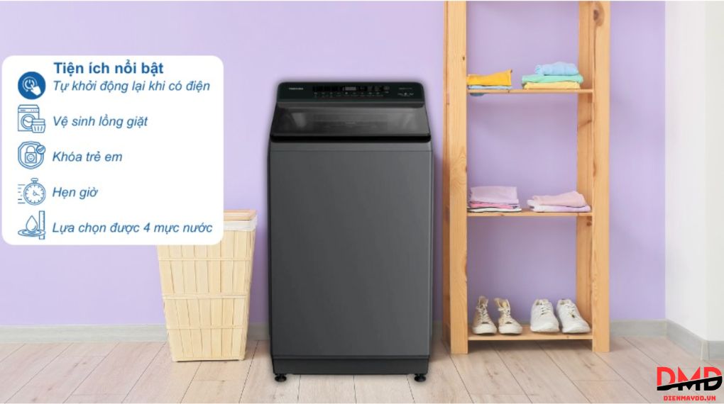 Máy giặt Toshiba Inverter 13 kg AW-T26D1400TV (MG)