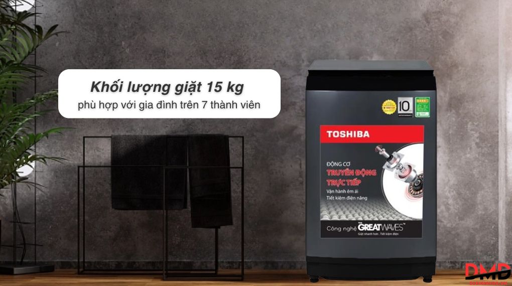 Máy giặt Toshiba Inverter 15 kg AW-DM1600LV(SG)