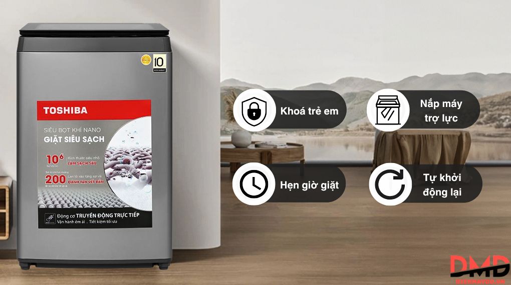 Máy giặt Toshiba Inverter 17 kg AW-DUN1800MV(SG)