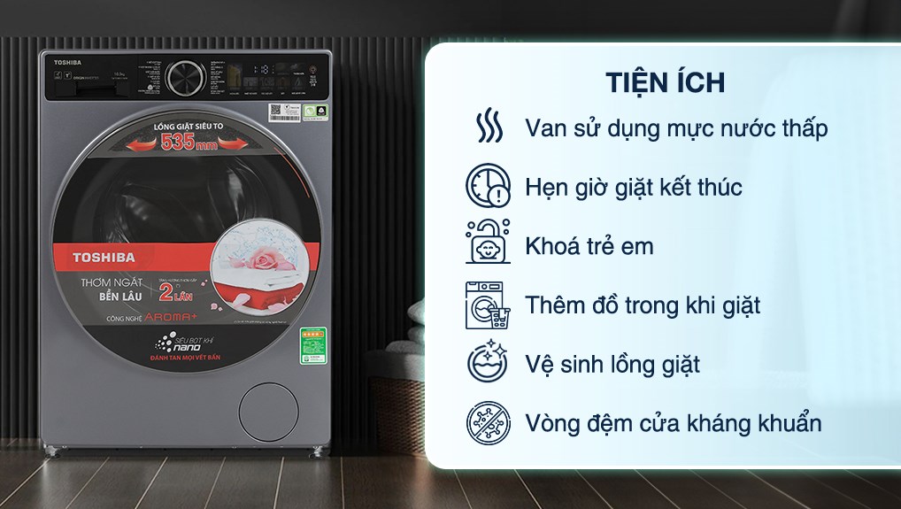 Máy giặt Toshiba Inverter 10.5 kg TW-T25BU115MWV(MG)