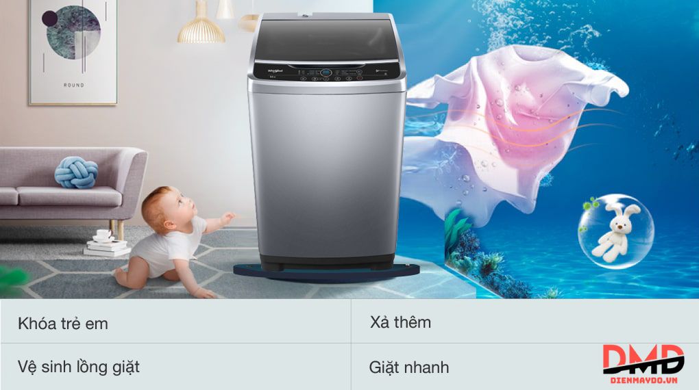Máy giặt Whirlpool 9.5 kg VWVC9502FS