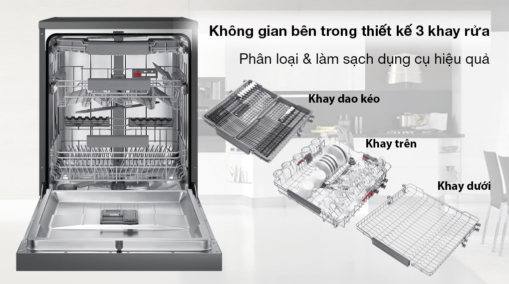 Máy rửa bát Samsung DW60CG550FSGSV