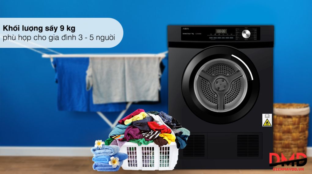 Máy sấy bao nhiêu kg phù hợp cho gia đình 2–4 người?