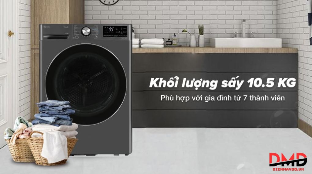 Máy sấy bao nhiêu kg phù hợp cho gia đình 2–4 người?