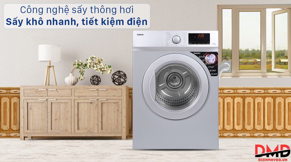Máy sấy quần áo có tốn điện không?