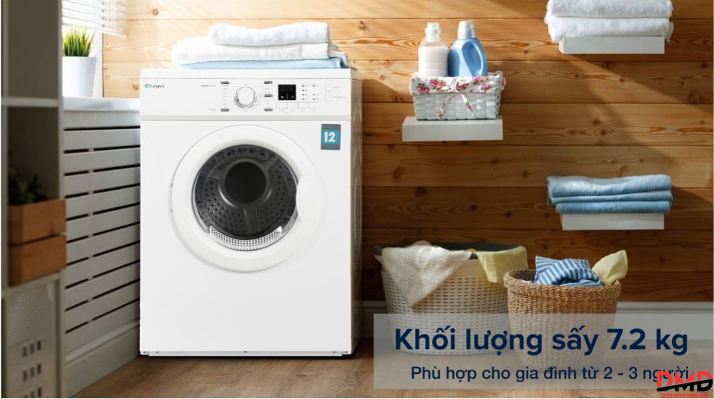 Máy sấy thông hơi Casper 7.2 kg TD-72VWD