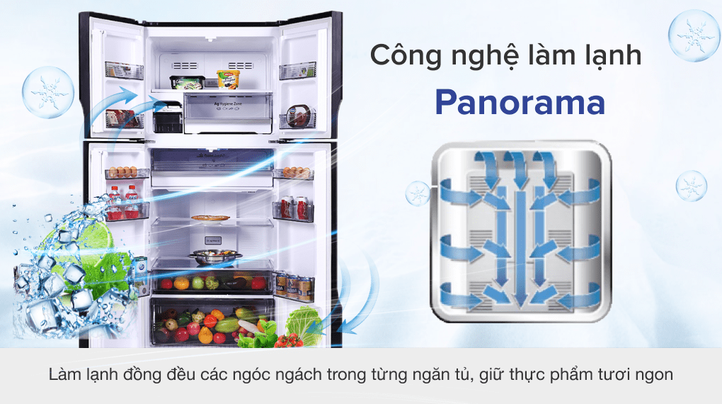 Tủ lạnh Panasonic Inverter 550 lít Multi Door NR-DZ601YGKV