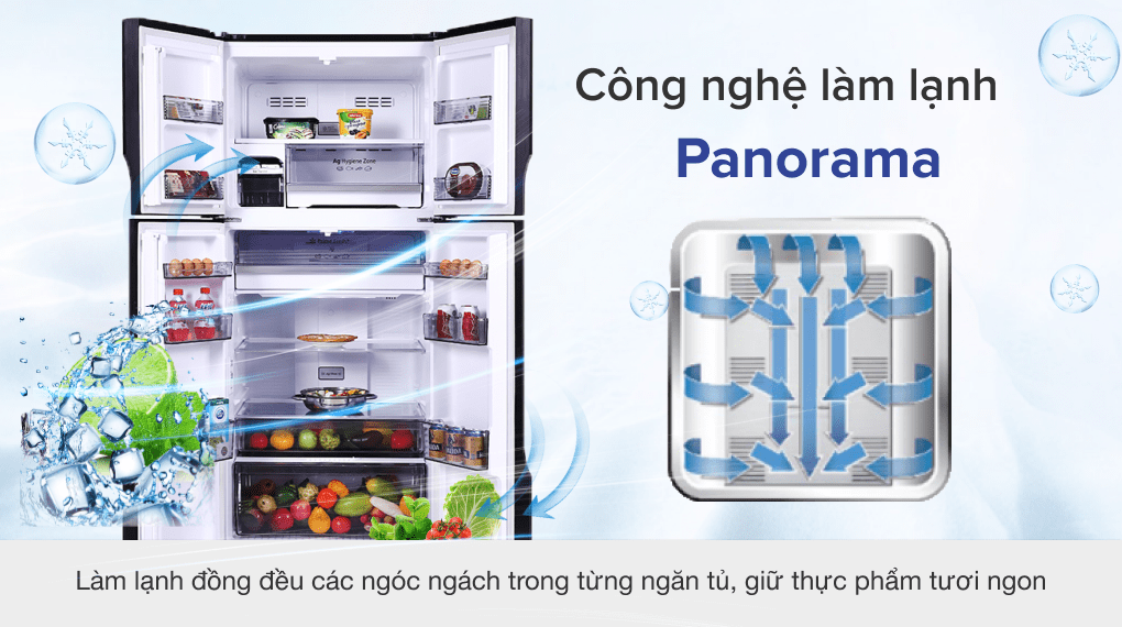 Tủ lạnh Panasonic Inverter 550 lít Multi Door NR-DZ601VGKV