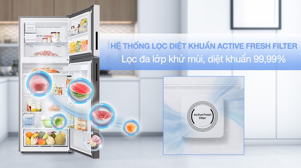 Tủ lạnh Samsung Inverter 406 lít Bespoke RT42CB6784C3SV