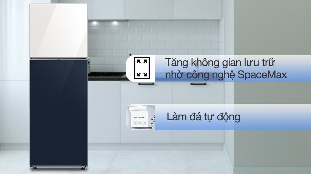 Tủ lạnh Samsung Inverter 460 lít Bespoke RT47CB66868ASV