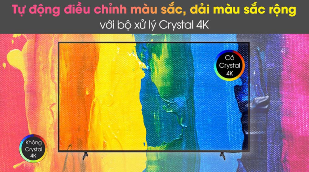 Smart Tivi Samsung 4K Crystal UHD 65 inch UA65AU8100