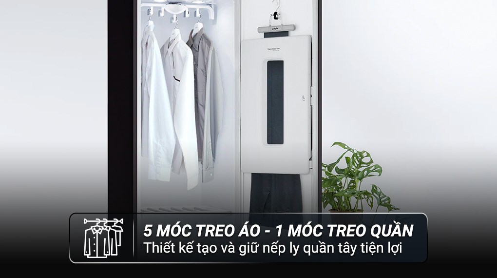 Tủ chăm sóc quần áo LG 5 móc S5BOC