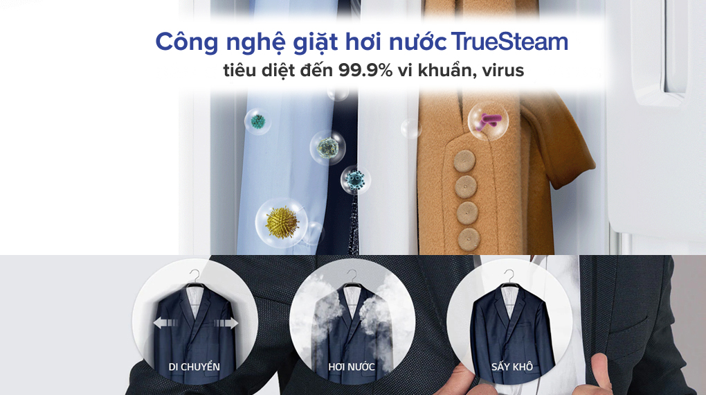 Tủ chăm sóc quần áo LG 5 móc S5GOC