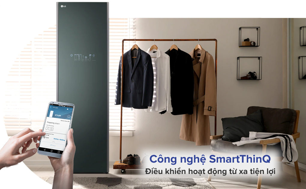 Tủ chăm sóc quần áo LG 5 móc S5GOC