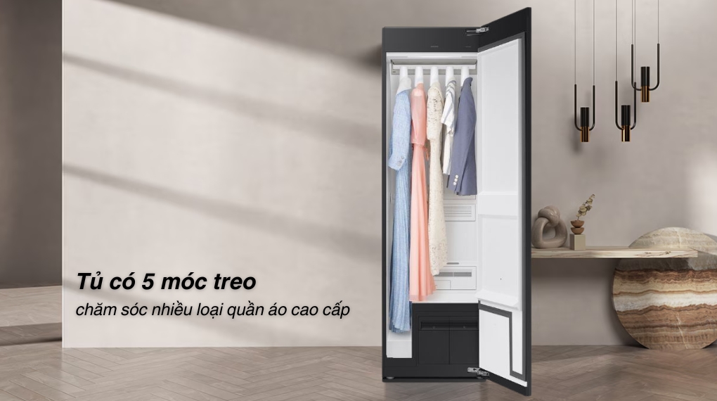 Tủ chăm sóc quần áo Samsung Bespoke 5 móc DF24CB9900CRSV