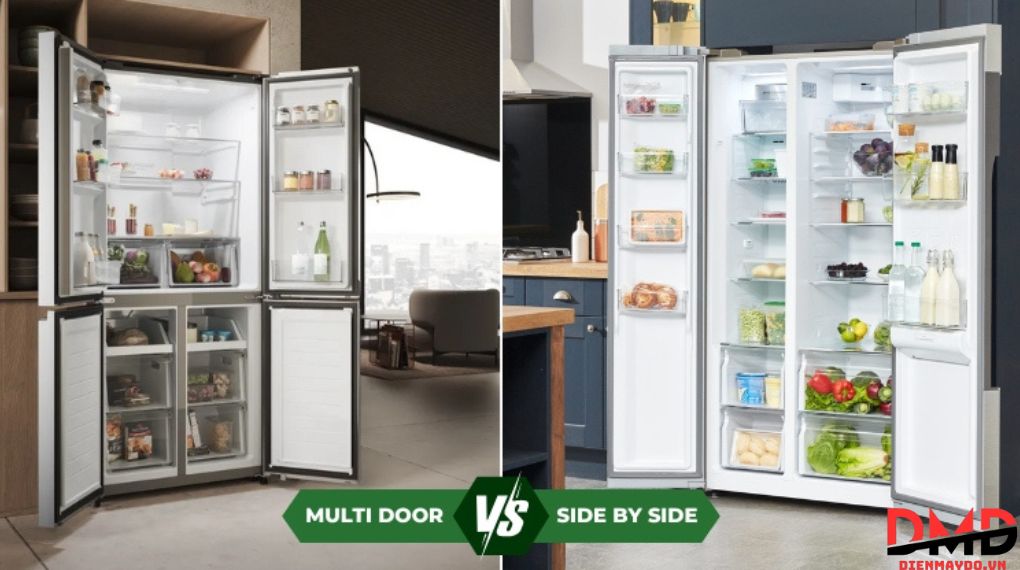 Tủ lạnh 2 cửa Side by Side vs 4 cửa Multi Door – nên mua loại nào?