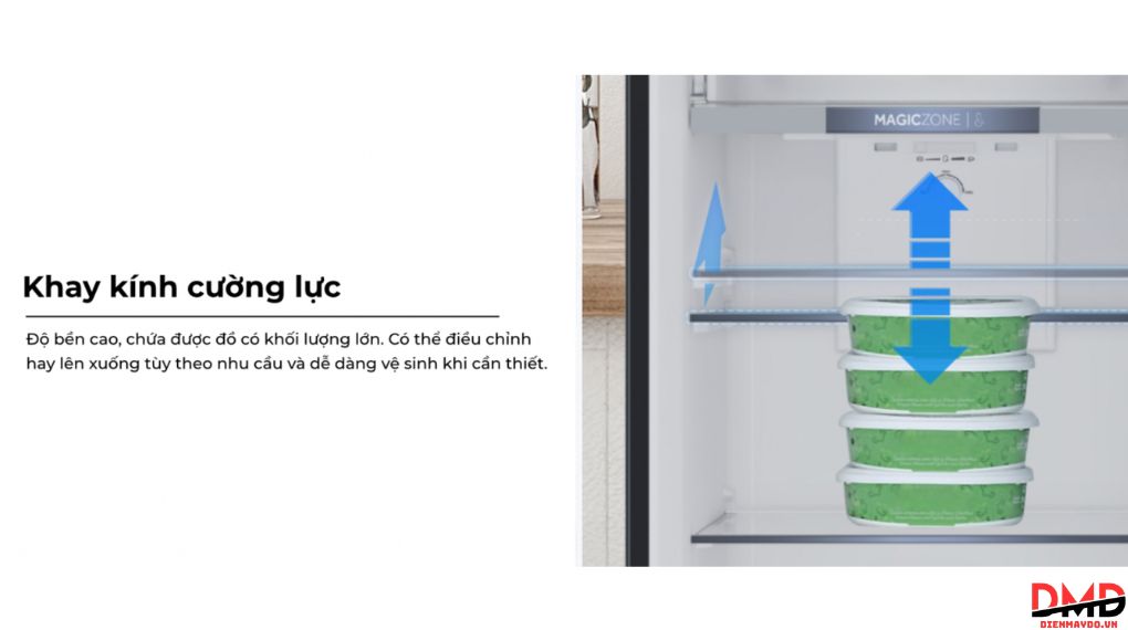 Tủ lạnh Aqua Inverter 283 lít AQR-T305FA(WLB)