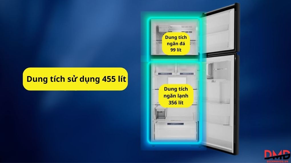 Tủ lạnh Aqua Inverter 455 lít AQR-TA518FA(WSL)