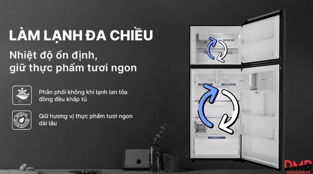 Tủ lạnh Aqua Inverter 455 lít AQR-TA518FA(WSL)