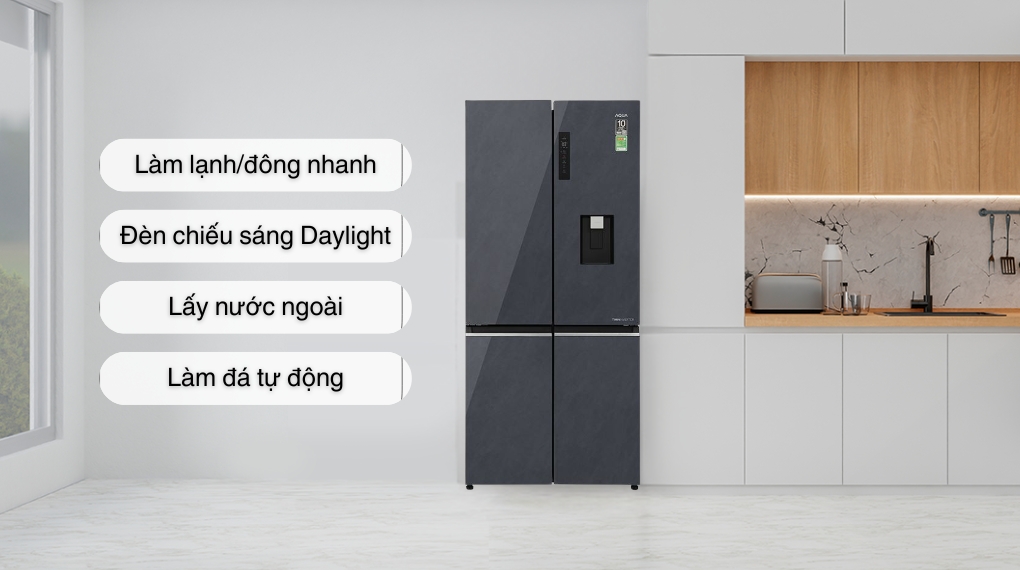 Tủ lạnh Aqua Inverter 522 lít AQR-MA600XA(WGL)U1