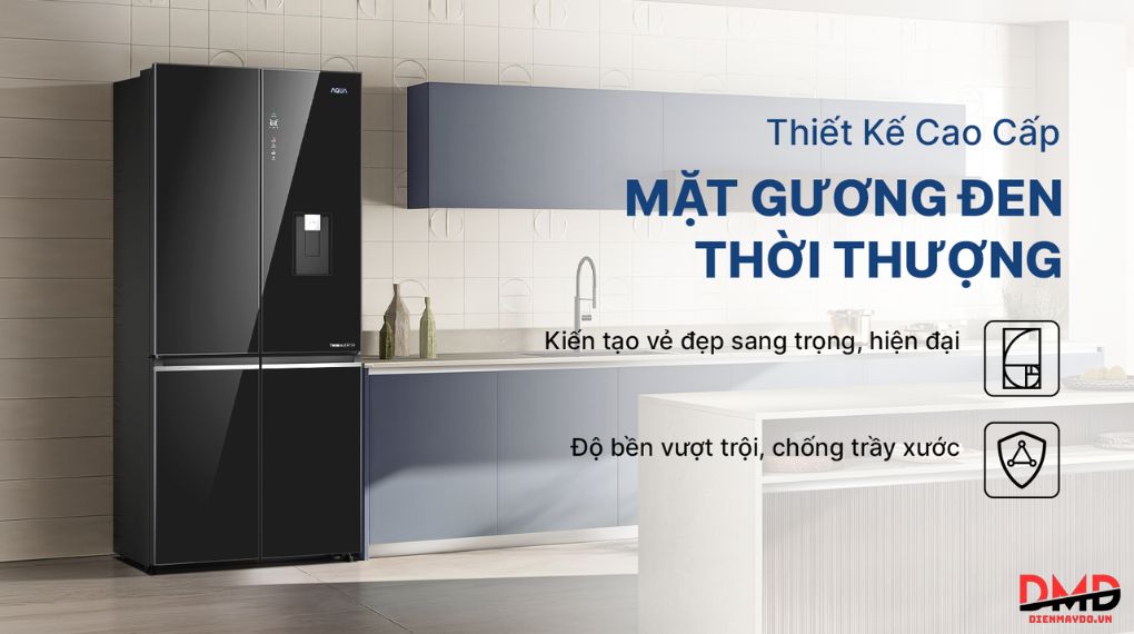Tủ lạnh Aqua Inverter Multi Door 529 lít AQR-M600XA(WGB)