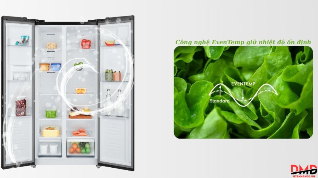 Tủ lạnh Electrolux Inverter 475 lít Side By Side ESE4500A-B