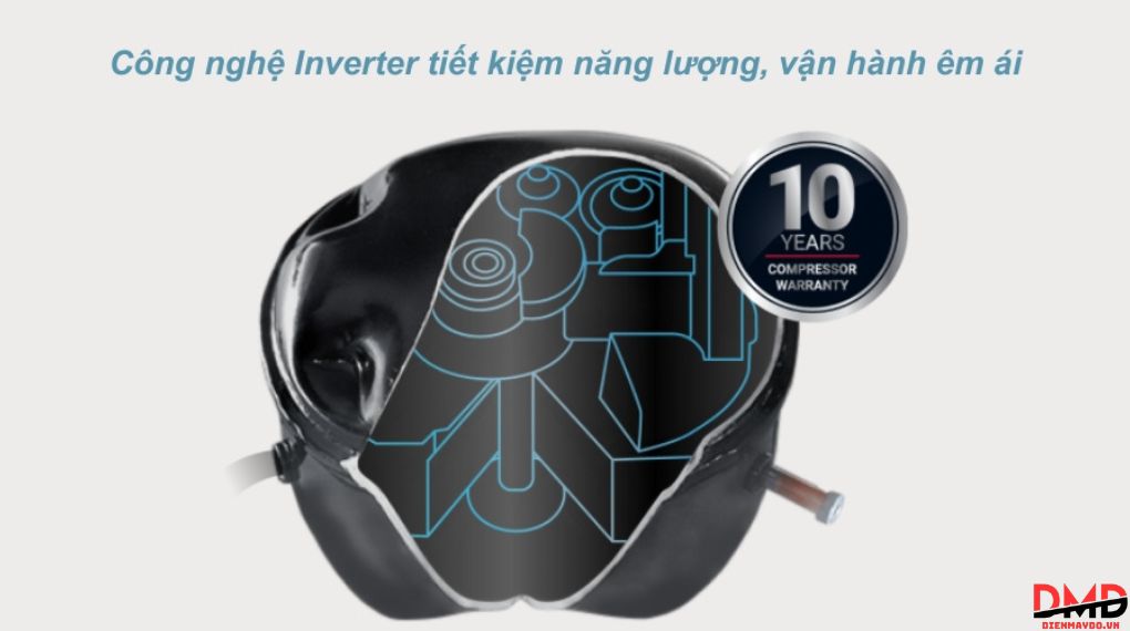 Tủ lạnh Hitachi Inverter 407 lít HRTN6443SAMGWVN