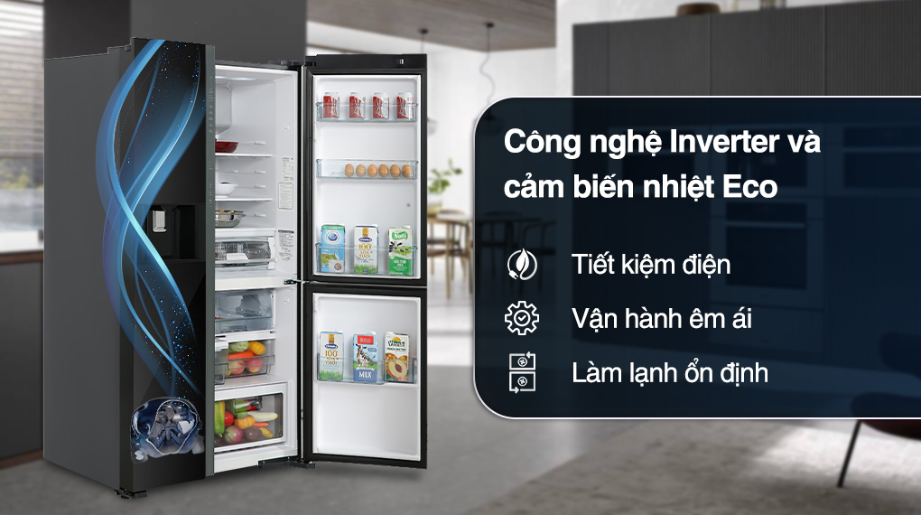 Tủ lạnh Hitachi Inverter 569 lít R-MX800GVGV0 GBK