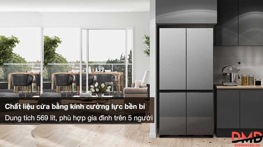 Tủ lạnh Hitachi Inverter 569 lít R-WB640VGV0X MIR