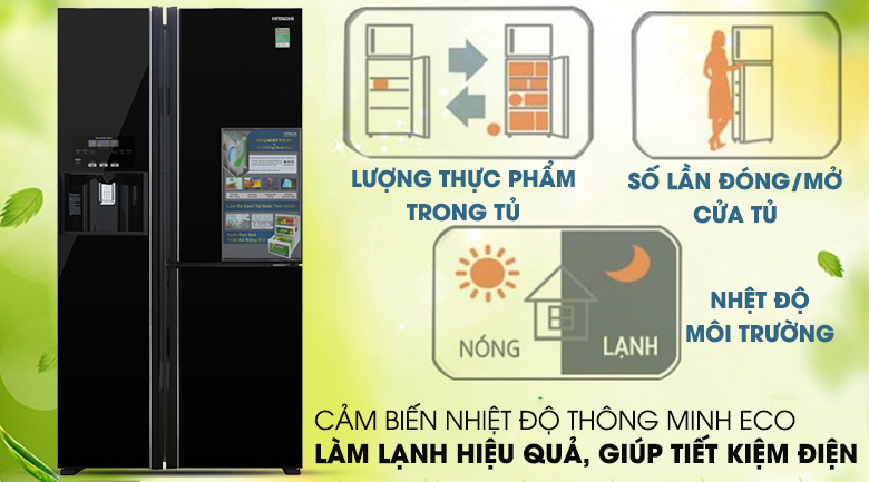 Tủ lạnh Hitachi Inverter 584 lít R-FM800GPGV2 GBK