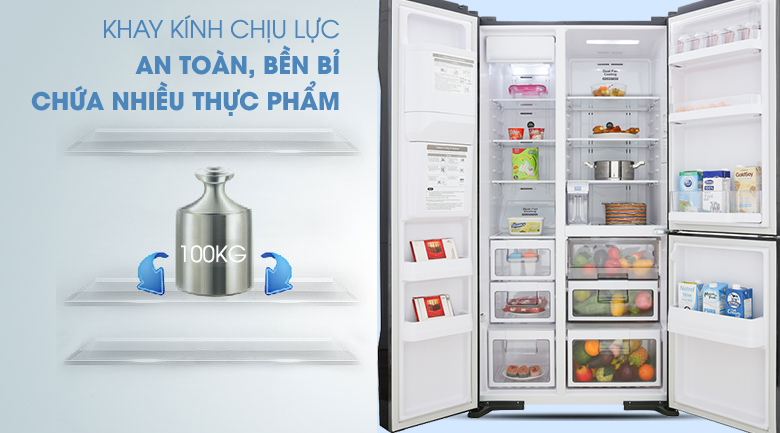 Tủ lạnh Hitachi Inverter 584 lít R-FM800GPGV2 GBK