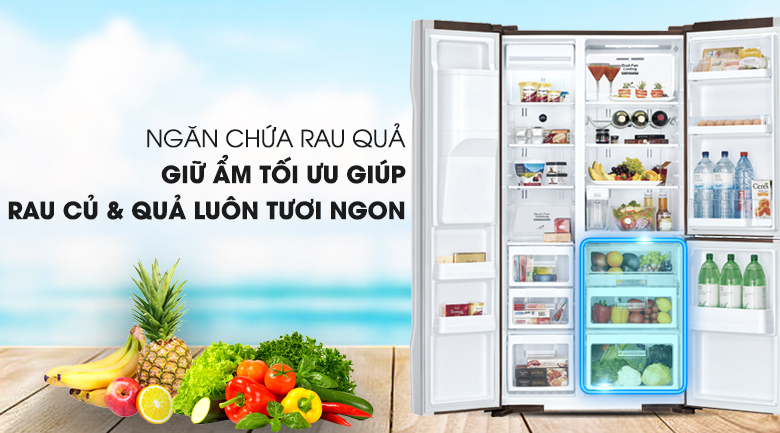 Tủ lạnh Hitachi Inverter 600 lít R-FM800PGV2 GBK