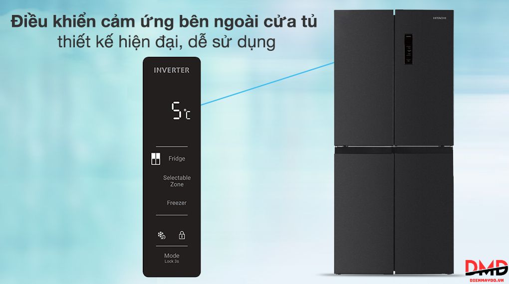 Tủ lạnh Hitachi Inverter Multi Door 466 lít HR4N7522DSDXVN