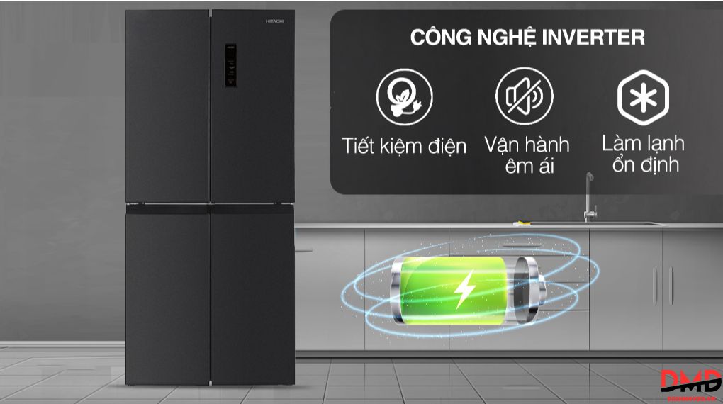 Tủ lạnh Hitachi Inverter Multi Door 466 lít HR4N7522DSDXVN