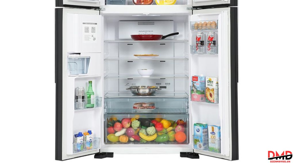 Tủ lạnh Hitachi Inverter Multi Door 540 lít R-FW690PGV7 GBK