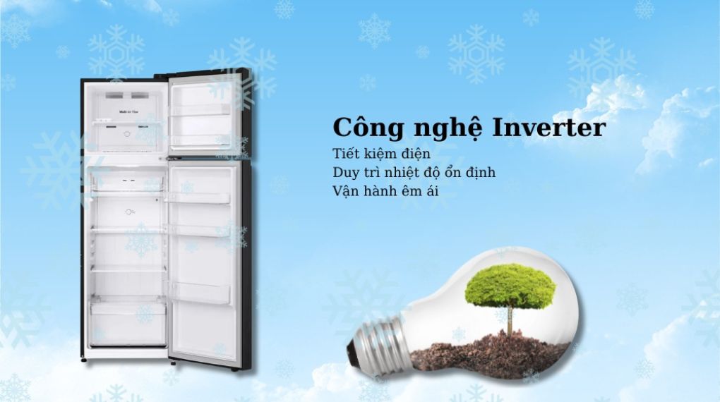 Tủ lạnh LG Inverter 266 lít LTB26BLM