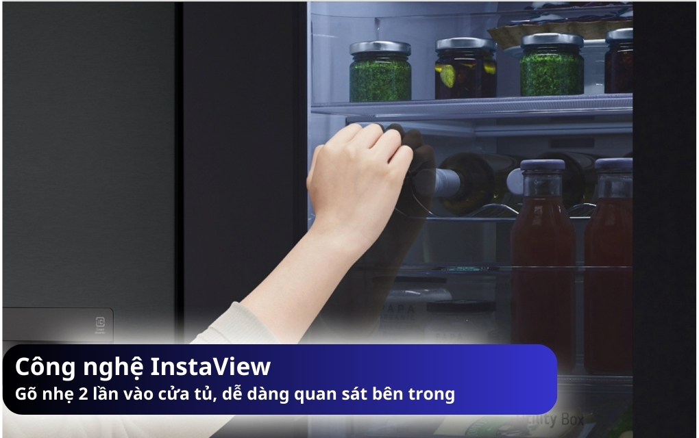 Tủ lạnh LG Inverter 340 lít LBB33BLMAI InstaView