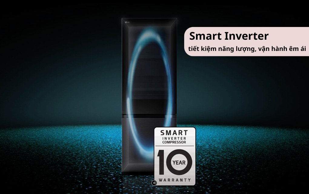 Tủ lạnh LG Inverter 340 lít LBB33BLMAI InstaView