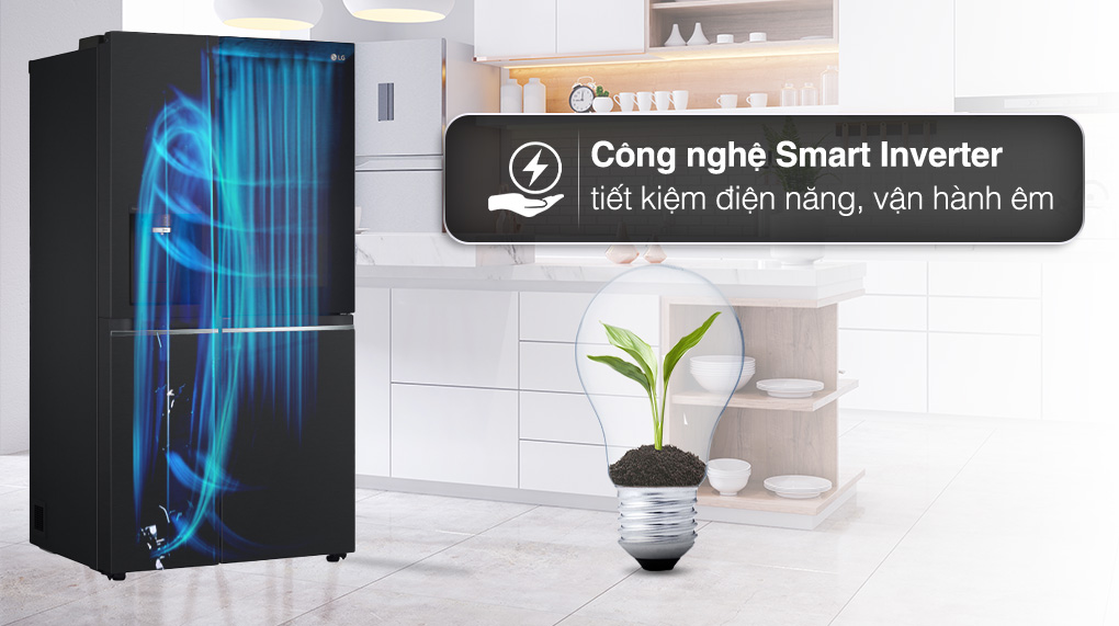 Tủ lạnh LG Inverter 635 Lít Side By Side InstaView Door-in-Door GR-X257BL