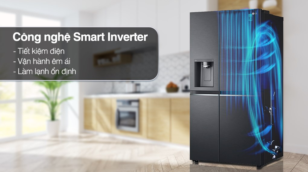 Tủ lạnh LG Inverter 641 lít LSI63BLMA