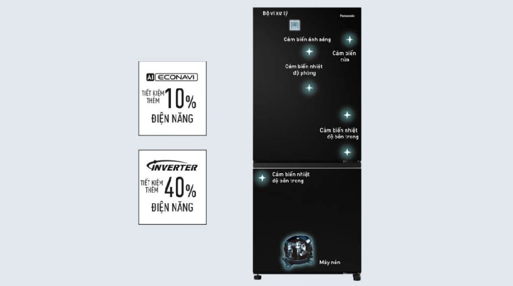Tủ lạnh Panasonic Inverter 255 lít NR-SV281BPKV