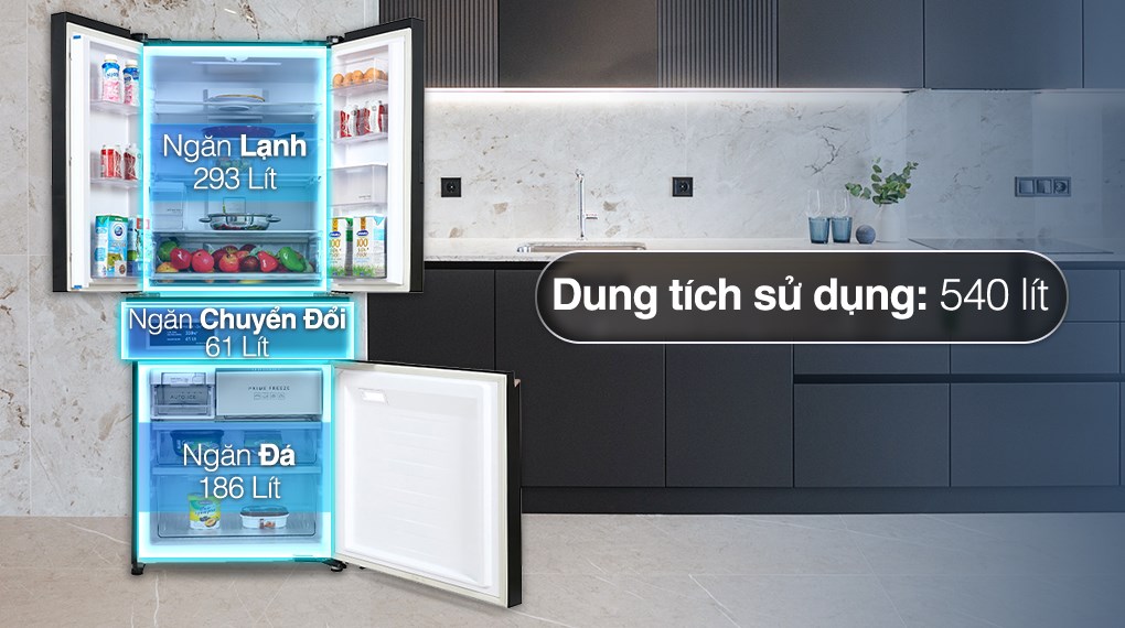 Tủ lạnh Panasonic Inverter 540 Lít NR-YW590YMMV