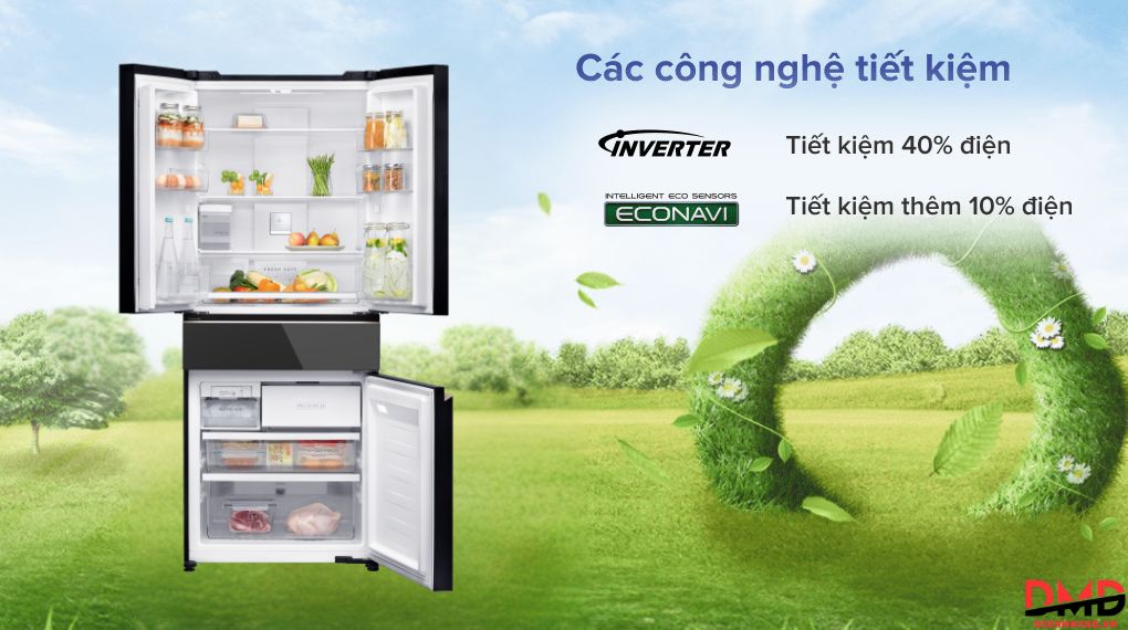 Tủ lạnh Panasonic Inverter Multi Door 545 lít NR-YW590XJKV