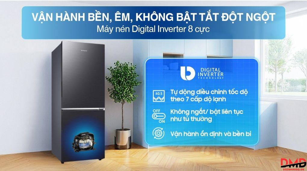 Tủ lạnh Samsung Inverter 280 lít RB27N4020B1/SV